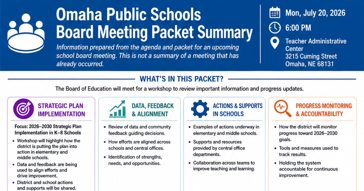 Omaha Public Schools latest meeting summary