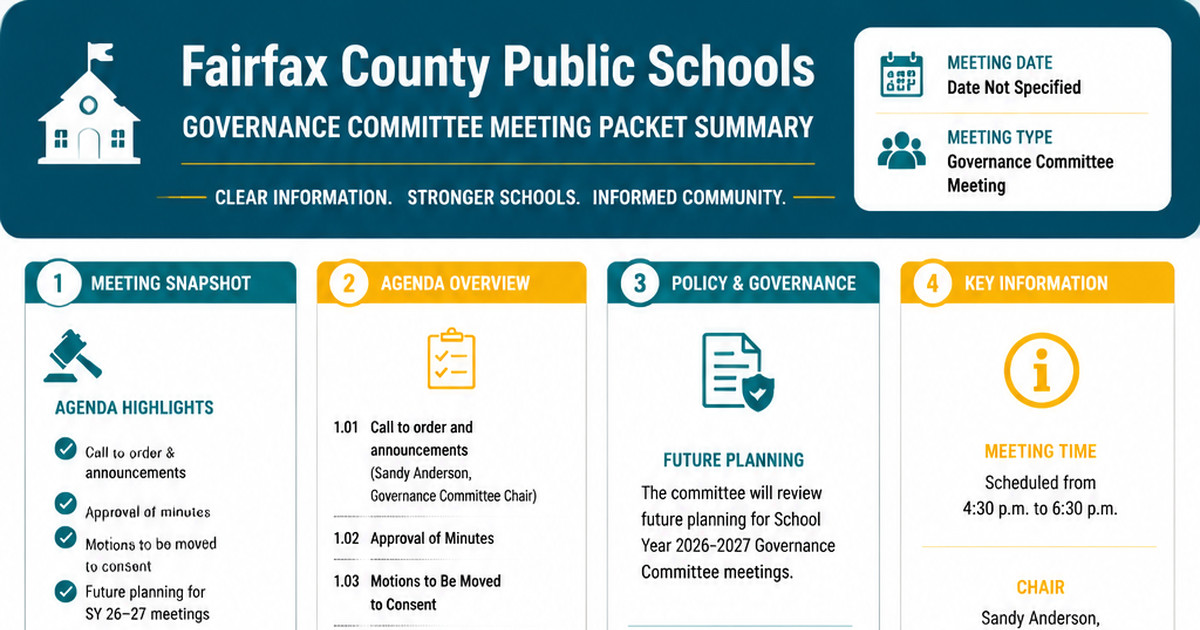 Fairfax County Public Schools latest meeting summary